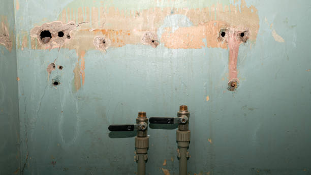 Water damage restoration process in Washburn, IL